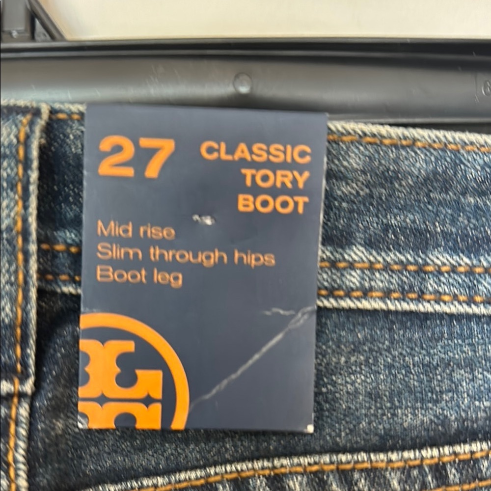 Tory Burch Women's Blue Boot Cut Jeans - Picture 4 of 13